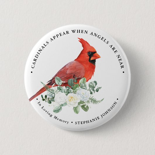 Gedenkliche Kardinäle erscheinen, wenn Engel in de Button (Vorderseite)