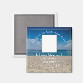 Gedenkmagazin mit Text - Strand Magnet (Vorderseite/Rückseite)