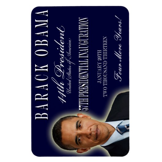 Gedenkmagazin Obama 2013 Magnet (Vertikal)