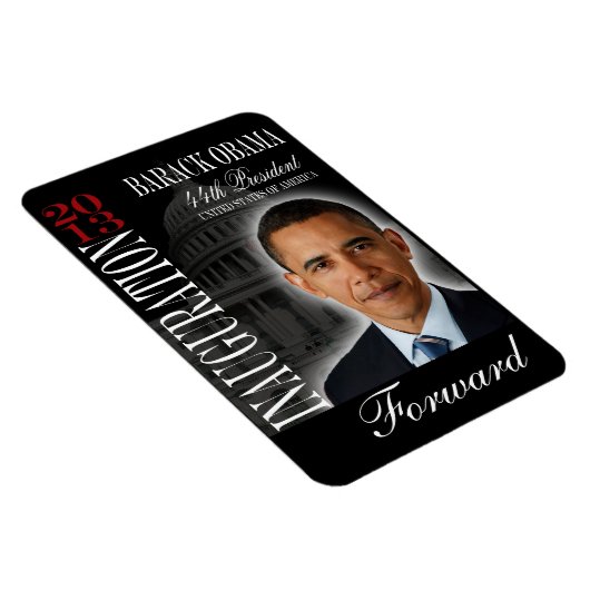 Gedenkmagnet Barack Obama 2013 Magnet (Rechte Seite)