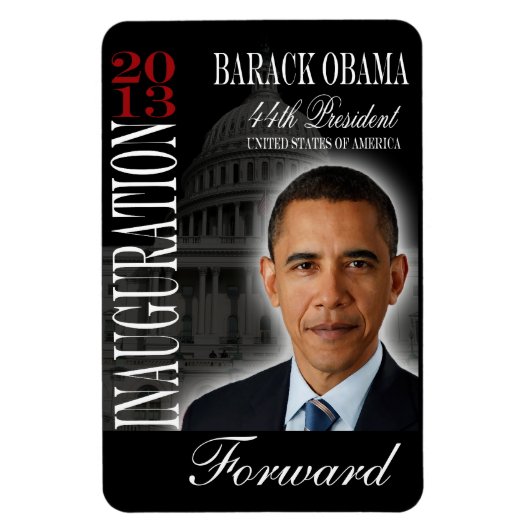 Gedenkmagnet Barack Obama 2013 Magnet (Vertikal)