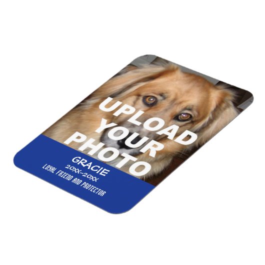 Gedenkmagnet für Hunde oder Katzen Magnet (Linke Seite)