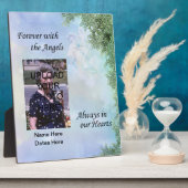 Gedenkmal für immer mit dem Angelschrein - individ Fotoplatte (Seite)