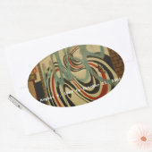 Gedenkmauer am elliottischen Smith Ovaler Aufkleber (Umschlag)