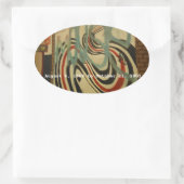 Gedenkmauer am elliottischen Smith Ovaler Aufkleber (Tasche)