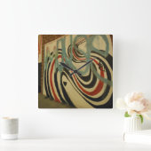 Gedenkmauer am elliottischen Smith Quadratische Wanduhr (Zuhause)