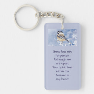 Gedenkmeise Vogel Winter Schnee Baum Schlüsselanhänger