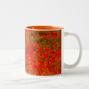 Gedenkmohnblumen Zweifarbige Tasse