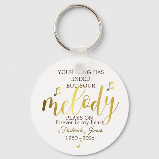 Gedenkmusikangebot Schlüsselanhänger (Vorderseite)