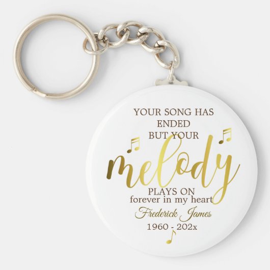 Gedenkmusikangebot Schlüsselanhänger (Vorne)