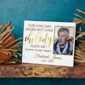 Gedenkmusikquotengedenken Fotoplatte (Seite)