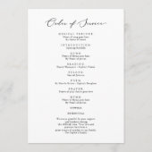 Gedenkorden für das Foto der Beerdigung Programm (Rückseite)