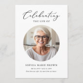 Gedenkorden für das Foto der Beerdigung Programm (Vorderseite)