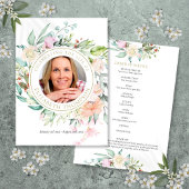 Gedenkorden für die Beerdigung Programm