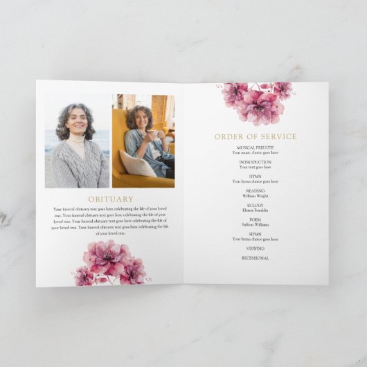 Gedenkorden zur Beerdigung der Flora und Fauna Programm (Innenseite)