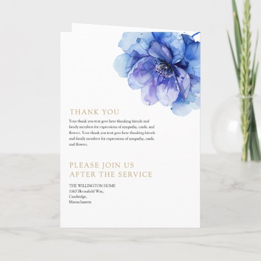 Gedenkorden zur Beerdigung der Flora und Fauna Programm (Rückseite)