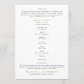 Gedenkorden zur Beerdigung der Lavendel Programm (Rückseite)