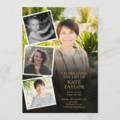 Gedenkorden zur Beerdigung von Fotos Programm (Vorderseite)