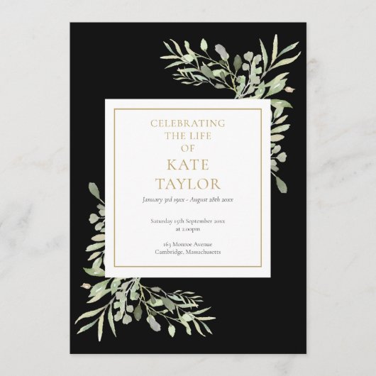 Gedenkorden zur Beerdigung von Schwarzen Grünpflan Programm (Vorderseite)