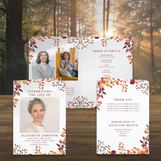 Gedenkorden zur Fall-Beerdigung gefälscht Programm