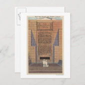 Gedenkpark auf dem Waldrasen, Credo des Bauers Postkarte (Vorne/Hinten)