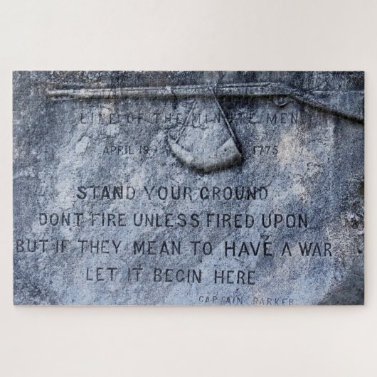 Gedenkpest Lexington Massachusetts Puzzle (Horizontal)