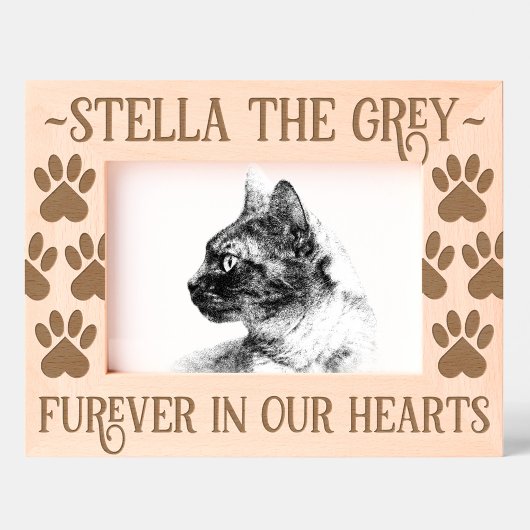 Gedenkpfade für Haustiere druckt in unserem Herzen Geätzte Rahmen