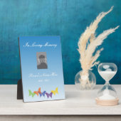 GedenkPlaque mit Schmetterlingen Fotoplatte (Seite)