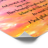 Gedenkposter - Der Himmel wurde goldgelb Poster (Ecke)