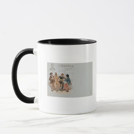 Gedenkpostkarte der Oper 'La Tasse (Links)