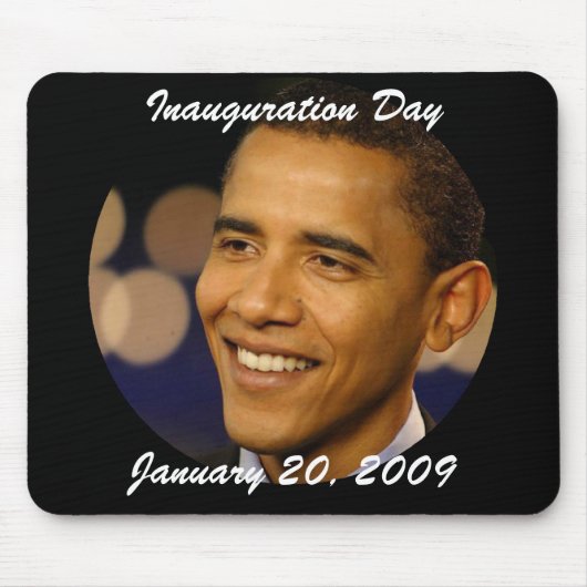 Gedenkpräsident Obama Inauguration Mousepad (Vorne)