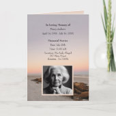 Gedenkprogramm zur Beerdigung des Strandes Programm (Vorderseite)