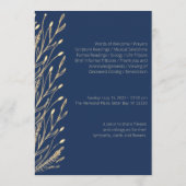 Gedenkprogramm zur Beerdigung von Ölsaaten der Mar Programm (Rückseite)