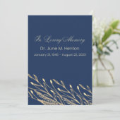 Gedenkprogramm zur Beerdigung von Ölsaaten der Mar Programm (Stehend Vorderseite)