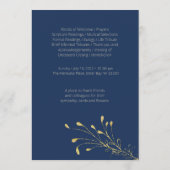 Gedenkprogramm zur Beerdigung von Ölsaaten der Mar Programm (Rückseite)