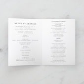 Gedenkprogramm zur Feier des Lebens mit Foto Karte (Innenseite)