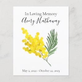 Gedenkprogramm zur Gedenkfeier für die Gelbe Blüte