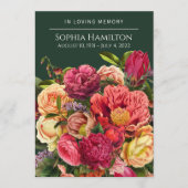 Gedenkprogramm zur Gedenkstätte für die Beerdigung Programm (Vorderseite)