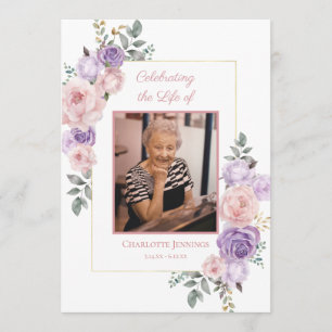 Gedenkprogramm zur Lila Beerdigung von Rosa Programm