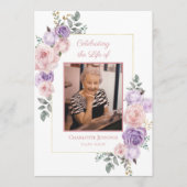 Gedenkprogramm zur Lila Beerdigung von Rosa Programm (Vorderseite)