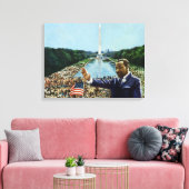 Gedenkrede 2001 leinwanddruck (Insitu (Wohnzimmer))