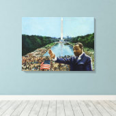 Gedenkrede 2001 leinwanddruck (Insitu (Holzboden))