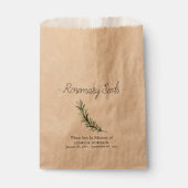 Gedenkrosemary Seed Beerdigung Geschenktütchen (Vorderseite)