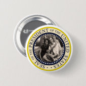 Gedenkschaltfläche von Präsident Obama Button (Vorne & Hinten)