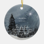Gedenkschmuck Der Himmel sieht anders aus Keramik Ornament (Vorne)