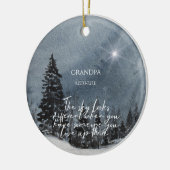 Gedenkschmuck Der Himmel sieht anders aus Keramik Ornament (Links)