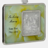 Gedenkschmuck für kundenspezifische Fotos | In lie Rahmen-Ornament Silber (Rechts)