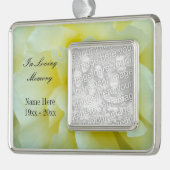 Gedenkschmuck für kundenspezifische Fotos | In lie Rahmen-Ornament Silber (Links)