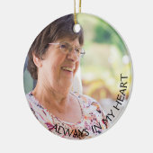 Gedenkschmuck mit Kardinal und Gedicht Keramik Ornament (Links)