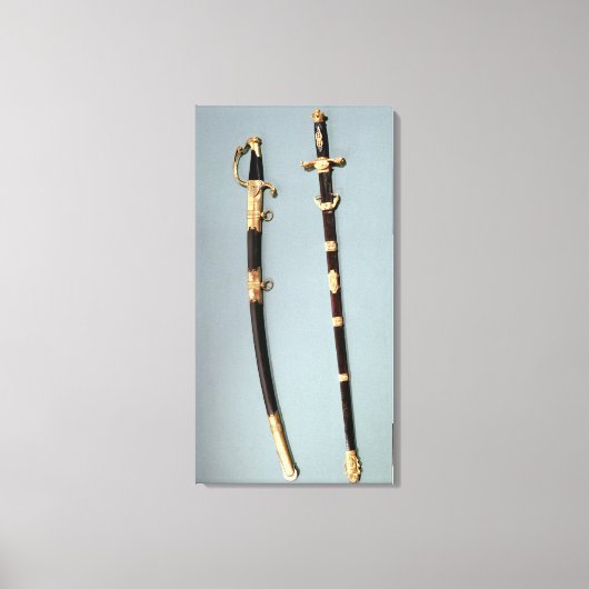 Gedenkschwert von Napoleon Bonaparte Leinwanddruck (Vorderseite)